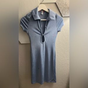 Baby blue bodycon dress